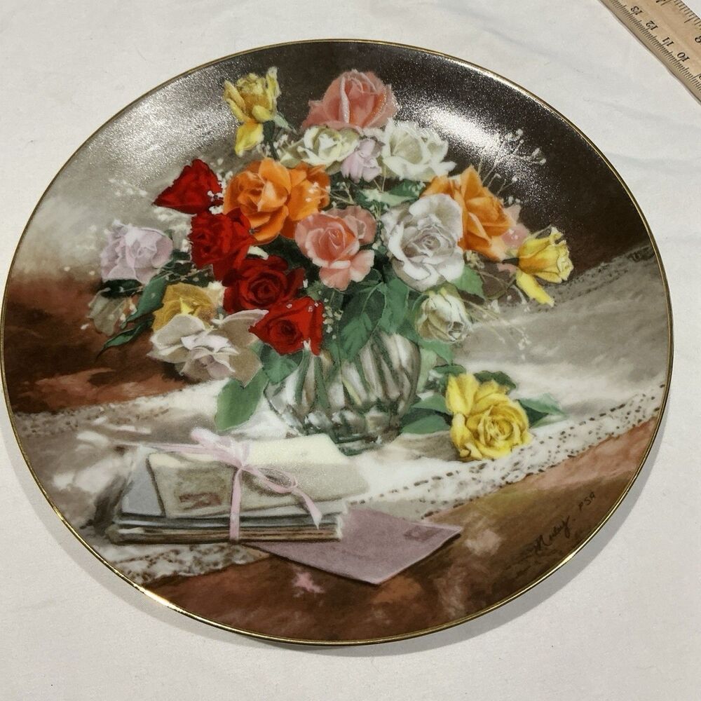 Vintage Ten Commandments Decorative Wall Plate ~ Japan ~ 8" -18k Gold Trim